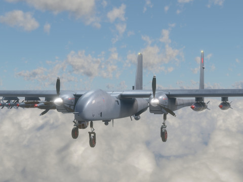 AKSUNGUR - Fuly Rigged - High Resolution Texture 3Dモデル