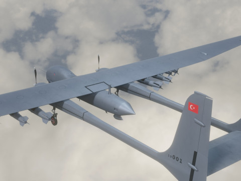 AKSUNGUR - Fuly Rigged - High Resolution Texture 3Dモデル