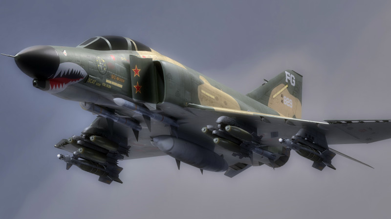F4 Phantom 2 -Forest Texture-Fully Rigged-Changeble Decal -Texts Modelo 3D .c4d .max .obj .3ds .fbx .stl .blend