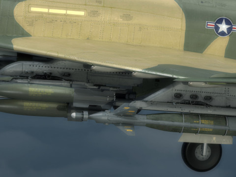 F4 Phantom 2 -Forest Texture-Fully Rigged-Changeble Decal -Texts Modelo 3D