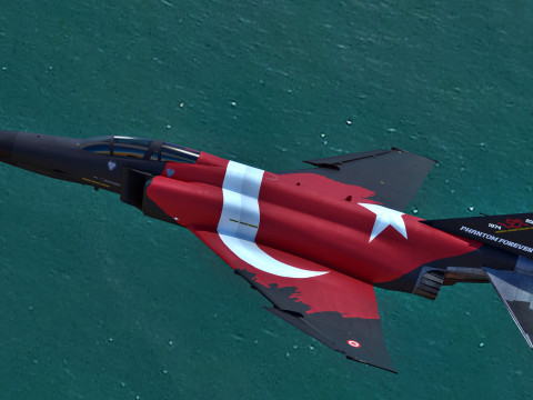 F4-Phantom 2- 50 YIL- Fully Rigged with High Resolution Textures 3D 모델