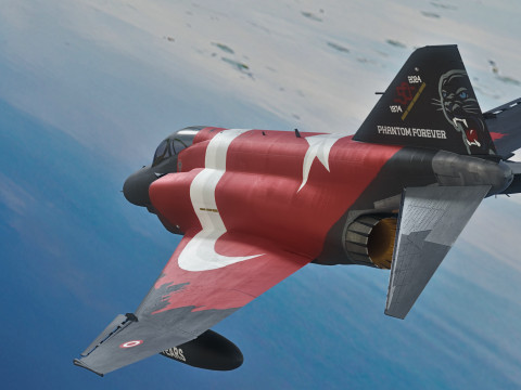 F4-Phantom 2- 50 YIL- Fully Rigged with High Resolution Textures 3D 모델
