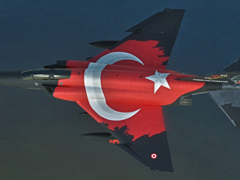 F4-Phantom 2- 50 YIL- Fully Rigged with High Resolution Textures 3D Model