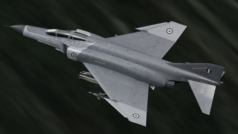 F4 Phantom 2 - Grey Texture-Fully Rigged-Changeble Decal -Texts 3D Model .c4d .max .obj .3ds .fbx .stl .blend