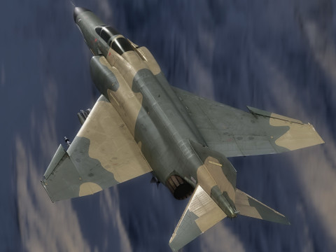 F-4 Phantom 2 - Multiple Textures-Fully Rigged-Changeble Decal-Text Modelo 3D