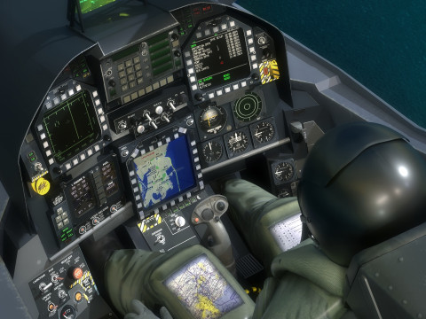 Custom Fighter Jet - Fully Rigged - Changable Decal and Text Model 3D