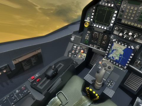 Custom Fighter Jet - Fully Rigged - Changable Decal and Text Model 3D