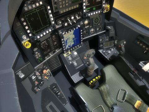 Custom Fighter Jet - Fully Rigged - Changable Decal and Text Model 3D