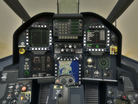Custom Fighter Jet - Fully Rigged - Changable Decal and Text Model 3D