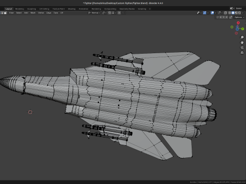 Custom Fighter Jet - Fully Rigged - Changable Decal and Text Model 3D