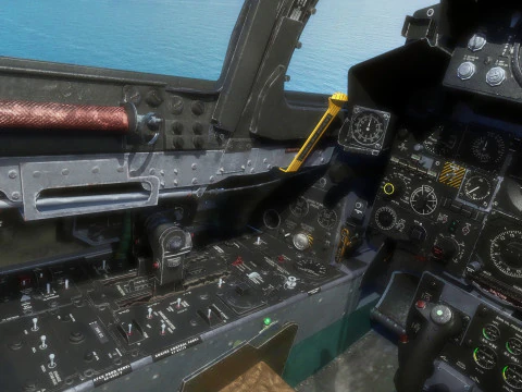 F4 Phantom 2 Turqu&iacute;a-Con cabina-Totalmente equipado-Alta resoluci&oacute;n Modelo 3D