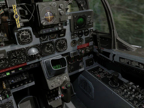 F4 Phantom 2 Forest-Con cabina-Totalmente equipado-Alta resoluci&oacute;n Modelo 3D