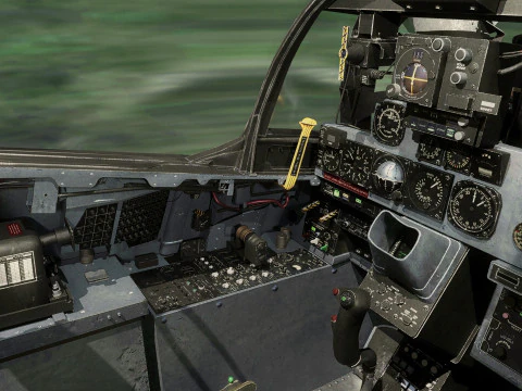 F4 Phantom 2 Forest-Con cabina-Totalmente equipado-Alta resoluci&oacute;n Modelo 3D