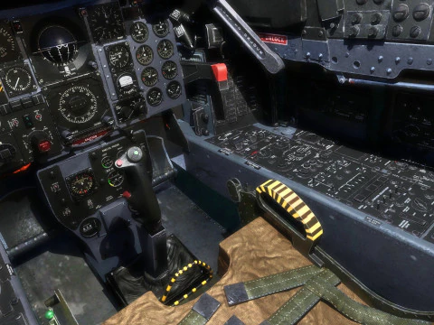 F4 Phantom 2 Forest-Con cabina-Totalmente equipado-Alta resoluci&oacute;n Modelo 3D