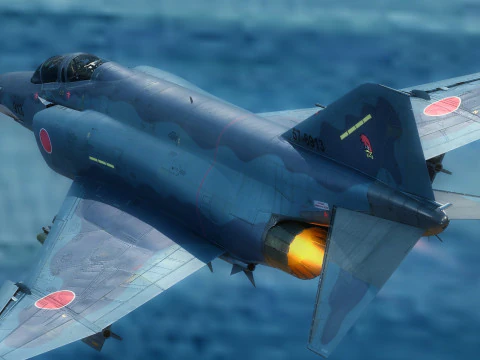 F4 Phantom 2 Kai - With Cockpit-Fully Rigged-High Resolution 3D Model