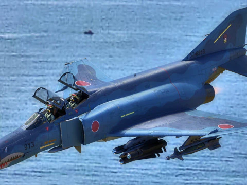 F4 Phantom 2 Kai - With Cockpit-Fully Rigged-High Resolution 3D Model