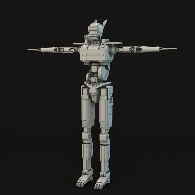 chappie Modèle 3D .c4d .max .obj .3ds .fbx .stl .blend 