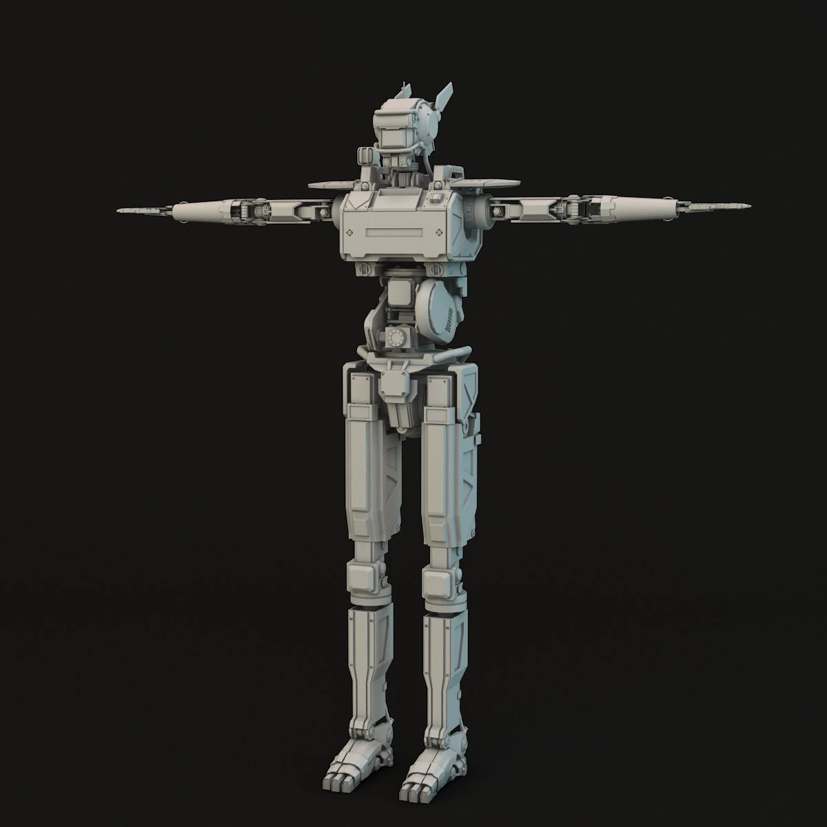 chappie 3D Model .c4d .max .obj .3ds .fbx .stl .blend 