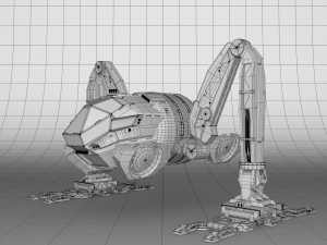 moon tug 3D Модель