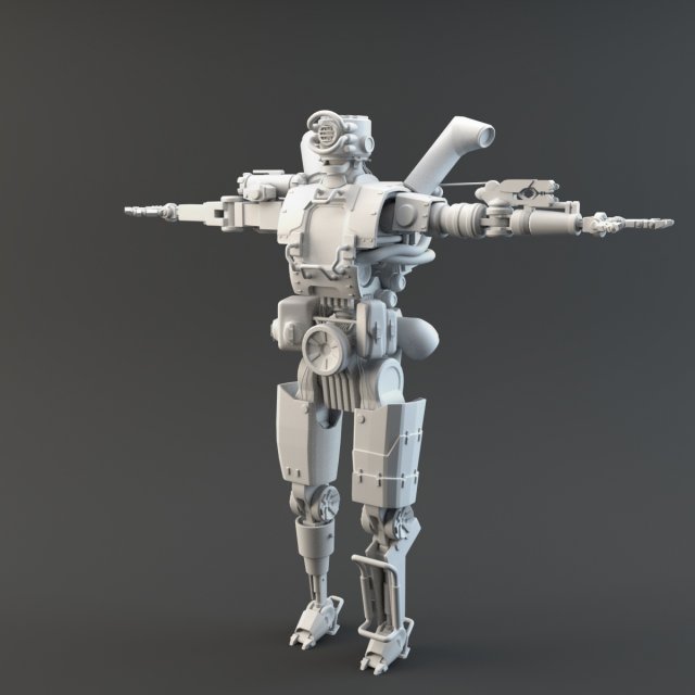 pathfinder v2 apex legends highpoly Model 3D .c4d .max .obj .3ds .fbx .stl .blend 
