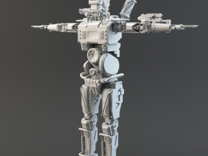 chappie v2 lowpoly 3Dモデル