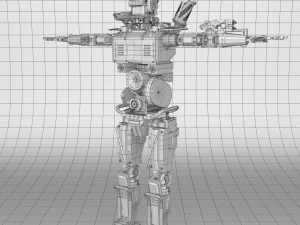 chappie v2 lowpoly 3D Model
