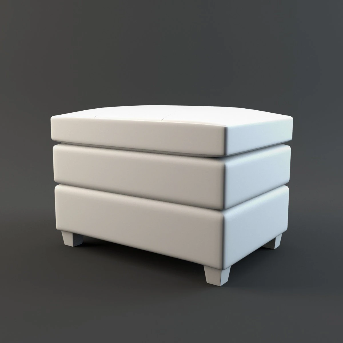 gleasonchairottoman 3D Model .c4d .max .obj .3ds .fbx .stl .blend 