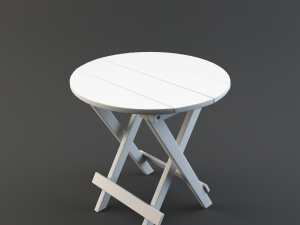 folding side table Model 3D