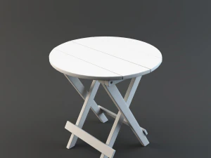 접이식 사이드 테이블 3D 모델
