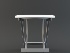 folding side table 3D मॉडल