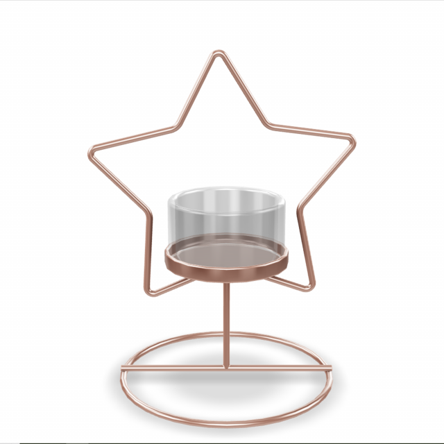 Geometric Candle Holder 4 3D 모델 .c4d .max .obj .3ds .fbx .stl .blend 