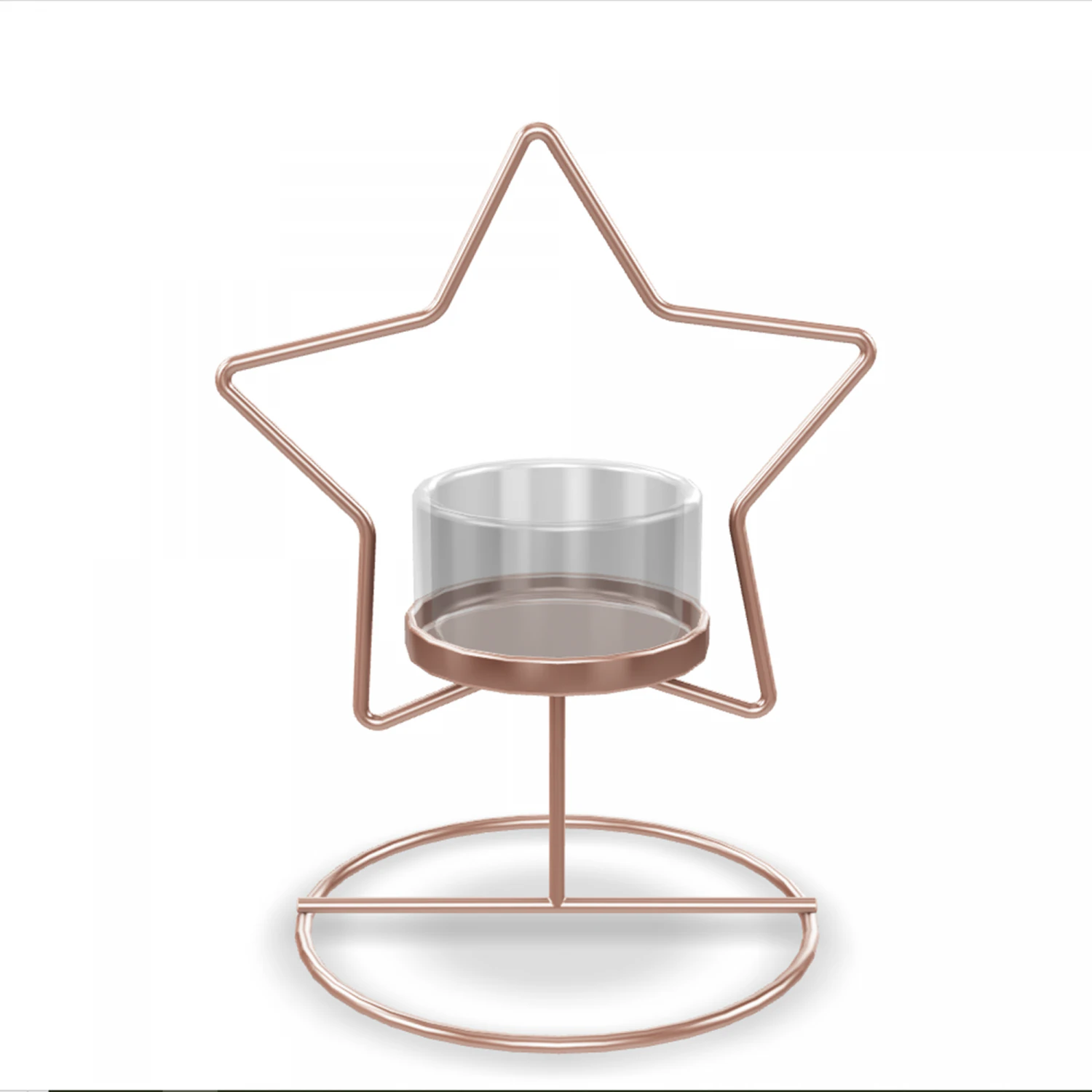 Geometric Candle Holder 4 3D Model .c4d .max .obj .3ds .fbx .stl .blend