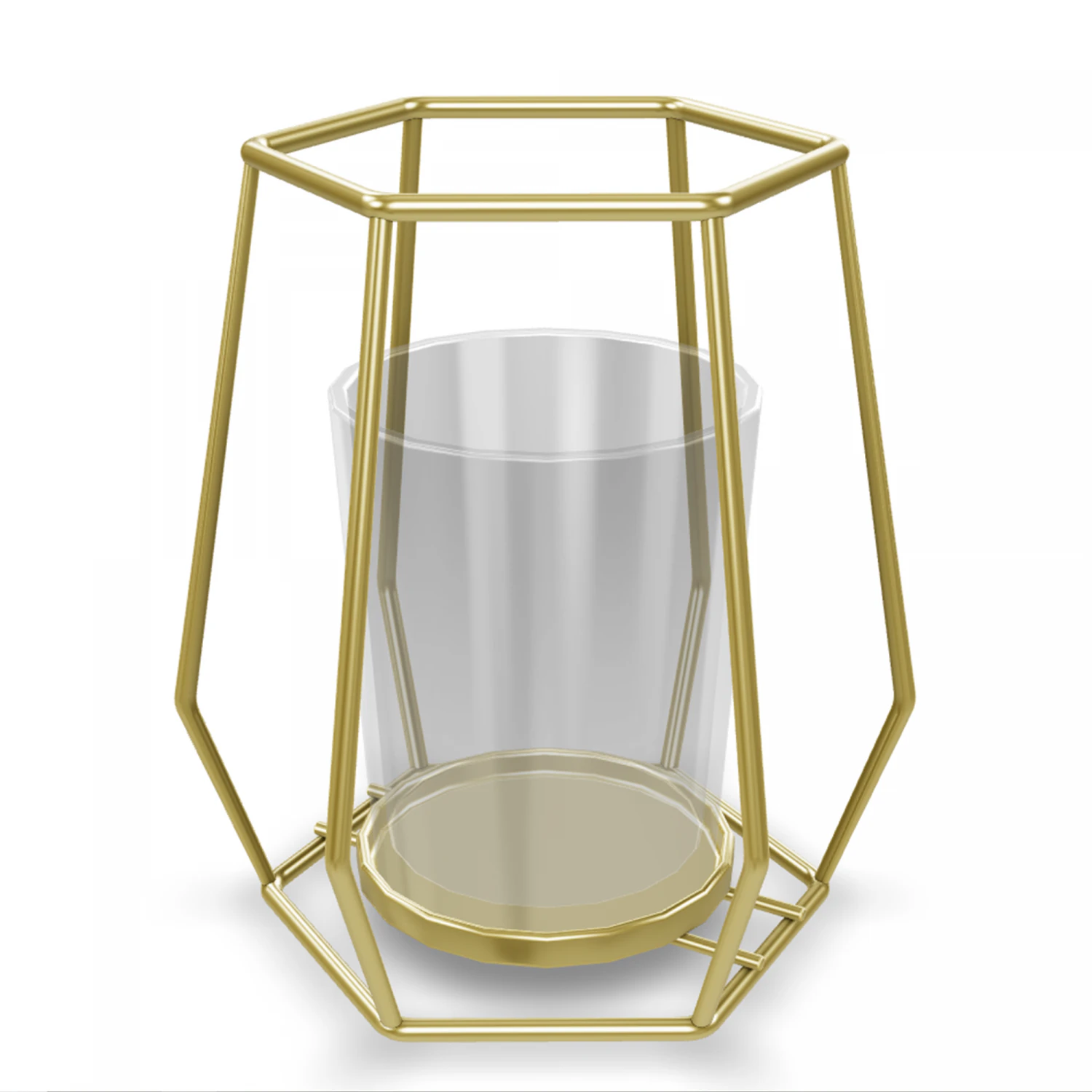 Geometric Candle Holder 5 3D Model .c4d .max .obj .3ds .fbx .stl .blend 
