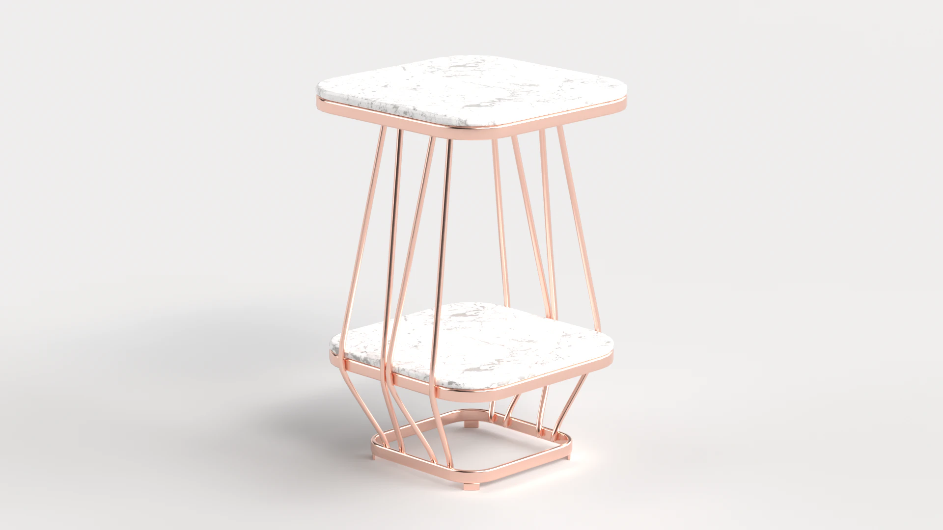 Table 1 Modern Square Coffee Table for Living Room 3D Model .c4d .max .obj .3ds .fbx .stl .blend