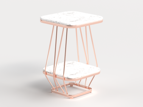 Table 1 Modern Square Coffee Table for Living Room 3Dモデル