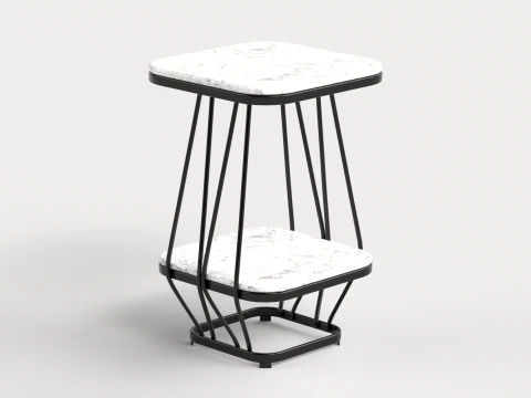 Table 1 Modern Square Coffee Table for Living Room 3D Model