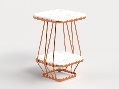 Table 1 Modern Square Coffee Table for Living Room 3D Model