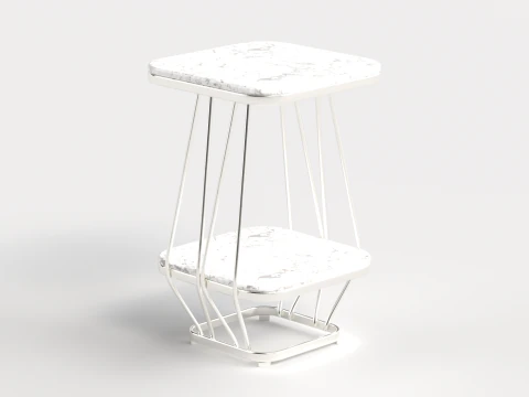 Table 1 Modern Square Coffee Table for Living Room 3D Model