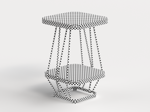 Table 1 Modern Square Coffee Table for Living Room Modelo 3D