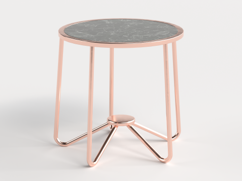 Table 2 Modern and Round Table for Homes 3D 模型