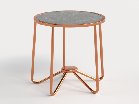 Table 2 Modern and Round Table for Homes 3D 模型