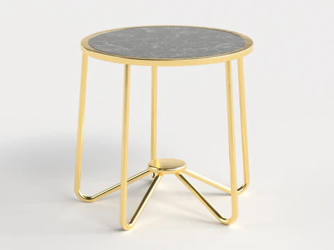 Table 2 Modern and Round Table for Homes 3D Model