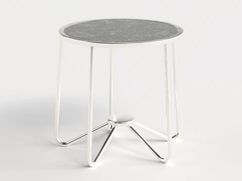 Table 2 Modern and Round Table for Homes 3D Model