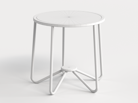 Table 2 Modern and Round Table for Homes 3D 模型