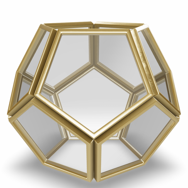 Geometric Candle Holder 10 3D Model .c4d .max .obj .3ds .fbx .stl .blend 