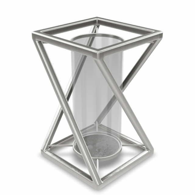 Geometric Candle Holder 12 3D Model .c4d .max .obj .3ds .fbx .stl .blend 