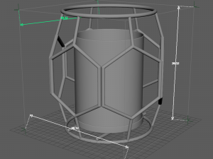 Geometric Candle Holder 13 3D Model
