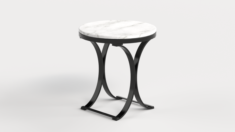 Table 4 Modern Marble Top Side Table 3D Модель .c4d .max .obj .3ds .fbx .stl .blend 