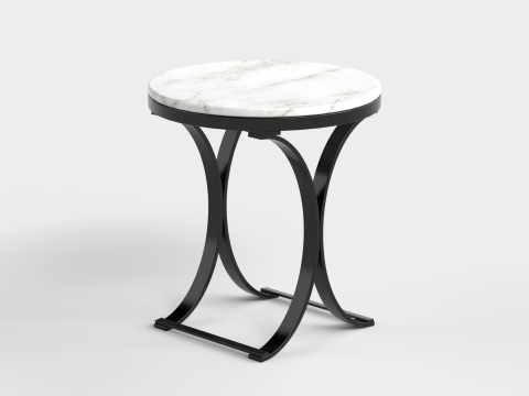 Table 4 Modern Marble Top Side Table 3D Model