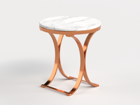 Table 4 Modern Marble Top Side Table 3D Модель